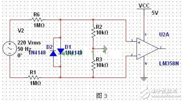 三款220v交流检测电路