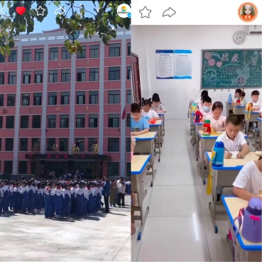 快手上的开学季 老铁：“原来久违的开学场景是这样的”