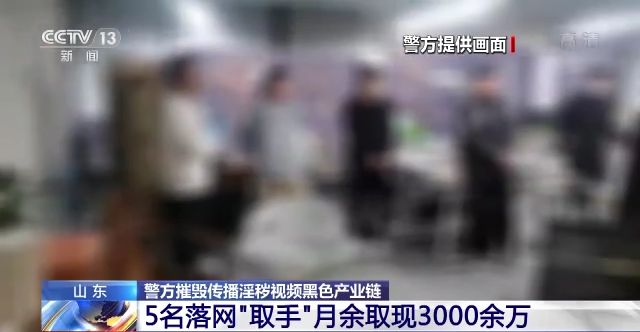 山东警方摧毁传播淫秽视频黑色产业链 41人落网