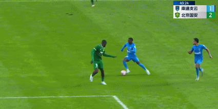 ⚽中超战报：林良铭法比奥均传射 张玉宁失点 北京国安3-1送南通支云提前降级