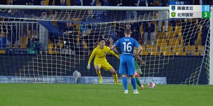 ⚽中超战报：林良铭法比奥均传射 张玉宁失点 北京国安3-1送南通支云提前降级